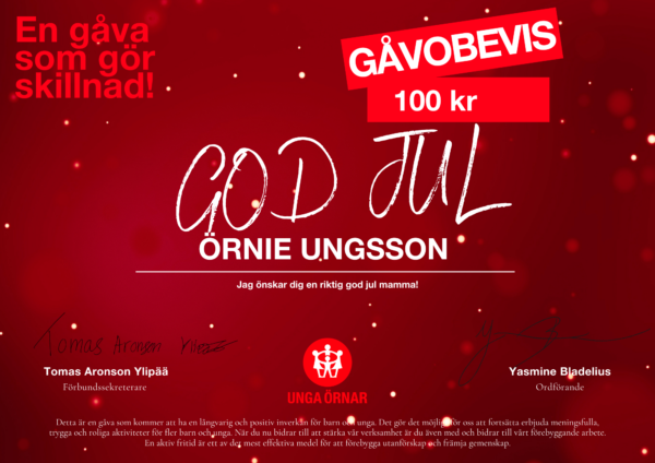 God Jul - Gåvobevis