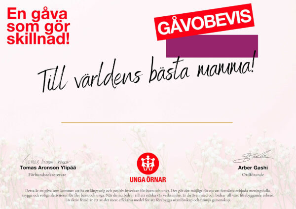 Till mamma!